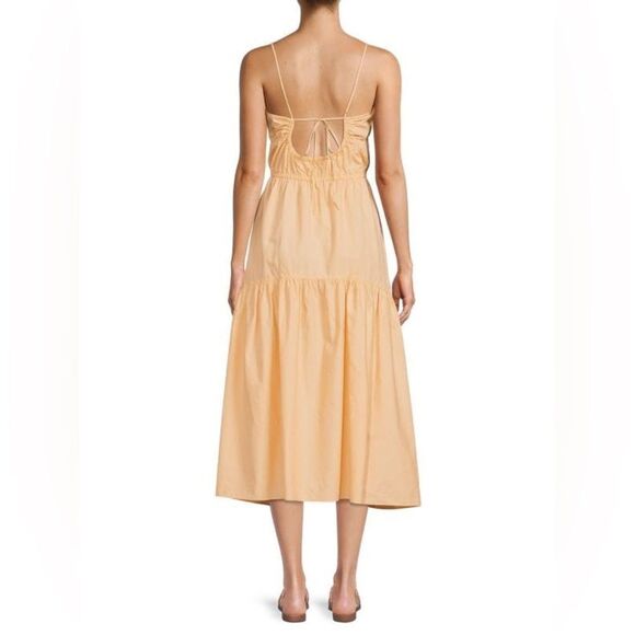 Vince Ruched Midi Cami Dress Small EUC - Picture 2 of 6